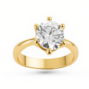 Melden Alex 14k Gold Ring Solitaire Round 1.00ct Diamond