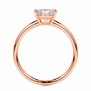 Melden Lisa 14k Rose Gold Ring Solitaire Center Stone 2.00ct Oval Diamond
