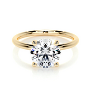 Melden Izzy 14k Gold Ring Solitaire Round 1.00ct Diamond
