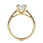 Melden Mae 14k Gold Ring Solitaire Square Cushion 1.00ct Diamond