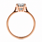 Melden Laura 14k Rose Gold Ring Solitaire Center Stone 1.00ct Pear Diamond