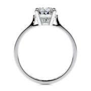 Melden Laura 14k White Gold Ring Solitaire Center Stone 1.00ct Pear Diamond