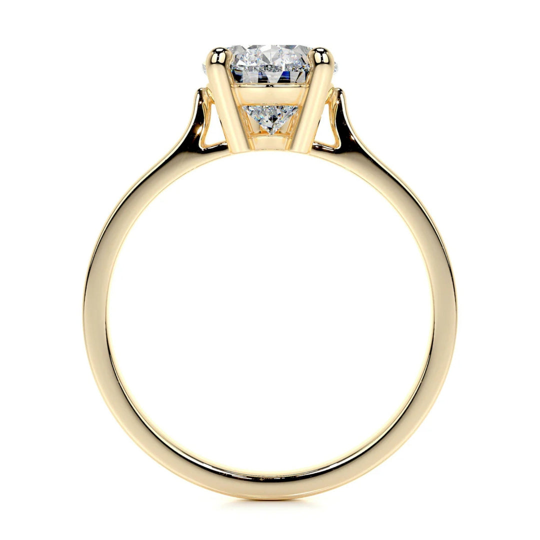 Melden Laura 10k Gold Ring Solitaire Center Stone 1ct Pear Diamond