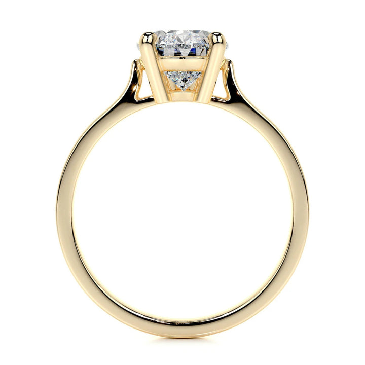 Melden Laura 10k Gold Ring Solitaire Center Stone 1ct Pear Diamond