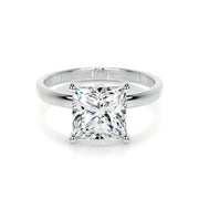 Melden Emme 10k White Gold Ring Solitaire Princess 1.00ct Diamond - view 1