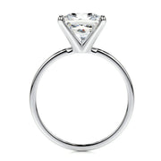 Melden Emme 10k White Gold Ring Solitaire Princess 1.00ct Diamond - view 2
