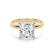 Melden Emme 14k Gold Ring Solitaire Princess 1.00ct Diamond