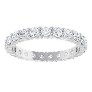 Melden Eva 14K White Gold 2.5mm Eternity Band 1 3/8 CTW Lab-Grown Diamond