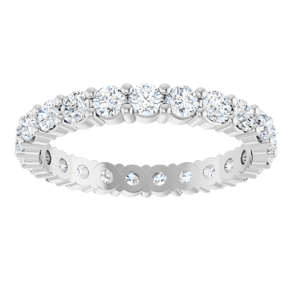 Melden Eva 14K White Gold 2.5mm Eternity Band 1 3/8 CTW Lab-Grown Diamond