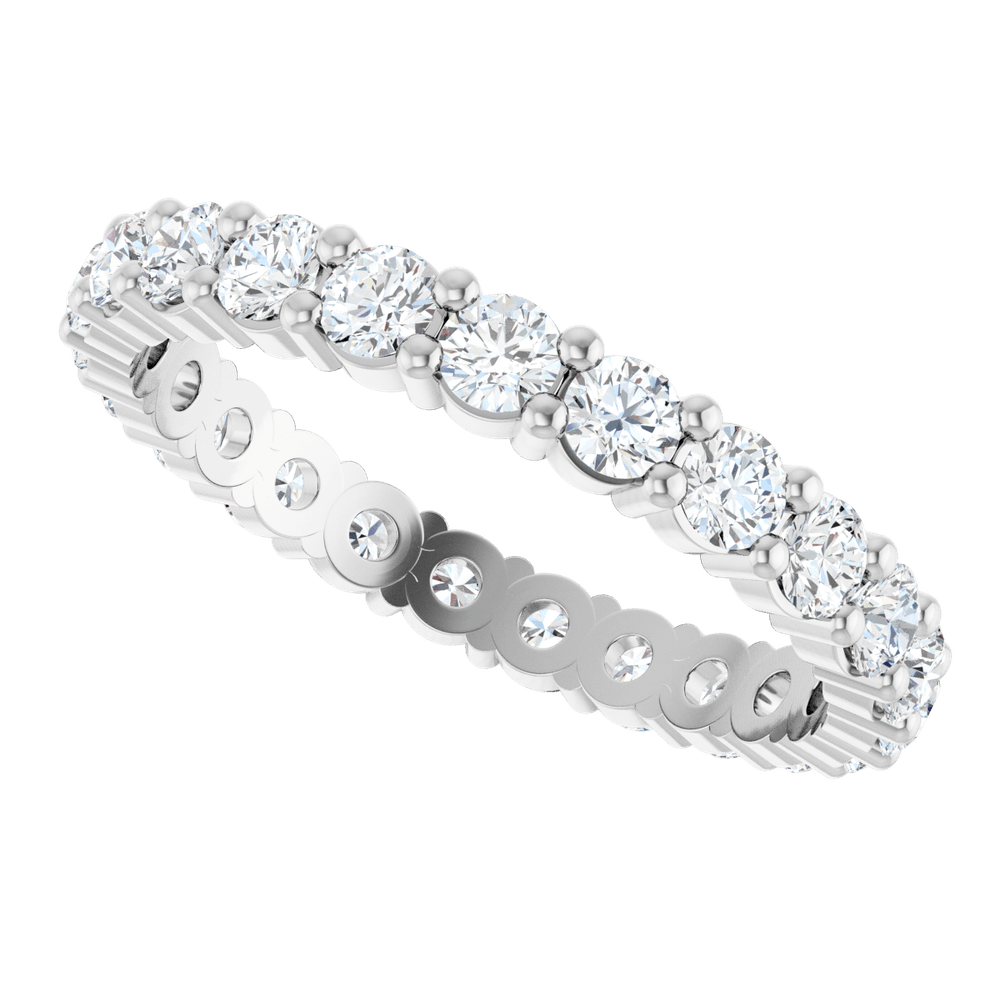Melden Eva 14K White Gold 2.5mm Eternity Band 1 3/8 CTW Lab-Grown Diamond