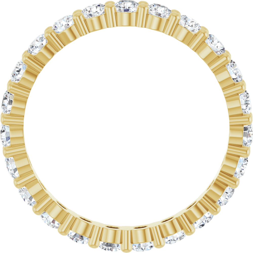 Melden Eva 14K Yellow Gold 2mm Eternity Band 7/8 CTW Lab-Grown Diamond