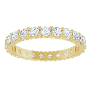 Melden Eva 14K Yellow Gold 2mm Eternity Band 7/8 CTW Lab-Grown Diamond