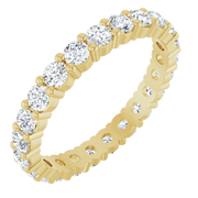 Melden Eva 14K Yellow Gold 2mm Eternity Band 7/8 CTW Lab-Grown Diamond