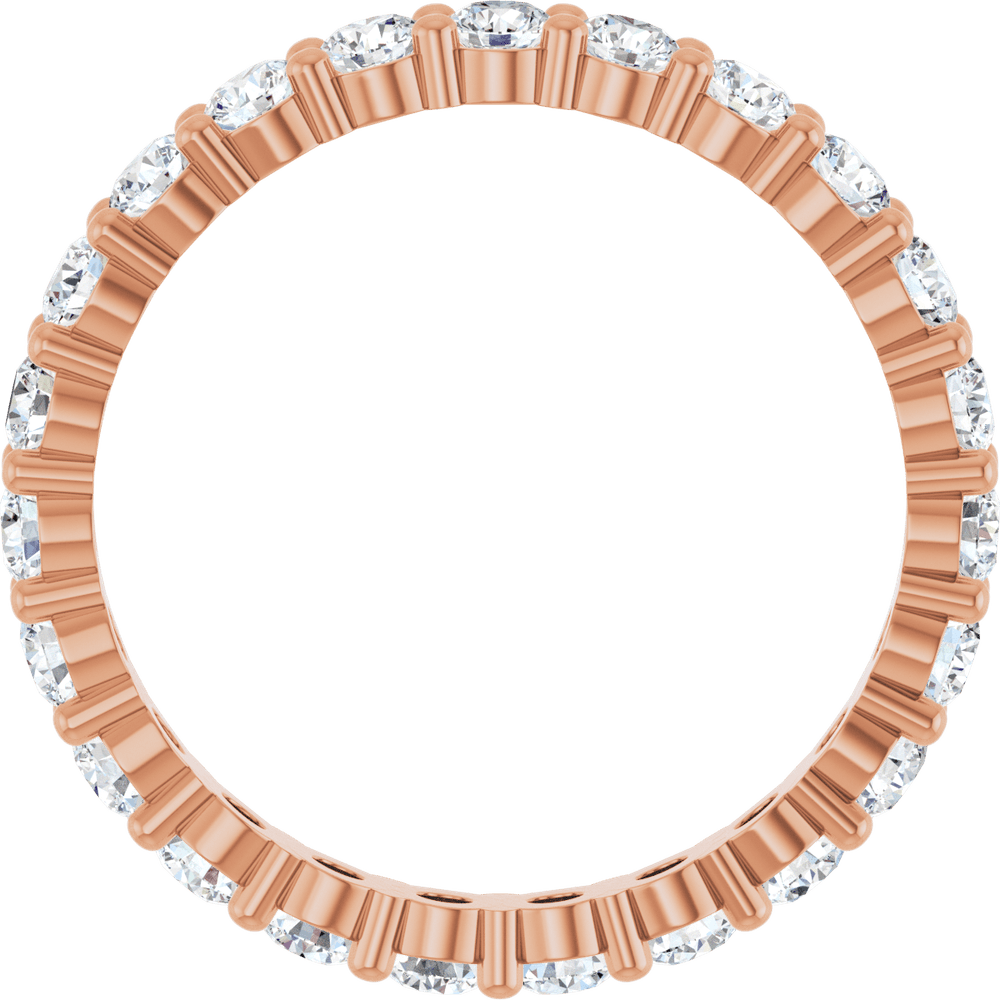 Melden Eva 14K Rose Gold 2mm Eternity Band 7/8 CTW Lab-Grown Diamond