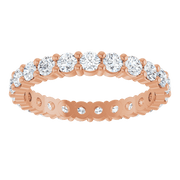 Melden Eva 14K Rose Gold 2mm Eternity Band 7/8 CTW Lab-Grown Diamond
