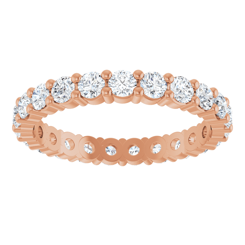 Melden Eva 14K Rose Gold 2mm Eternity Band 7/8 CTW Lab-Grown Diamond