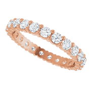 Melden Eva 14K Rose Gold 2mm Eternity Band 7/8 CTW Lab-Grown Diamond