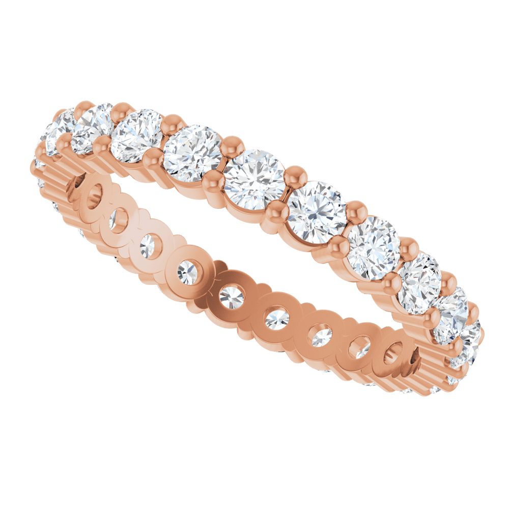 Melden Eva 14K Rose Gold 2mm Eternity Band 7/8 CTW Lab-Grown Diamond