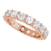 Melden Eva 10K Rose Gold 3.5mm Eternity Band 3 1/4 CTW Lab-Grown Diamond
