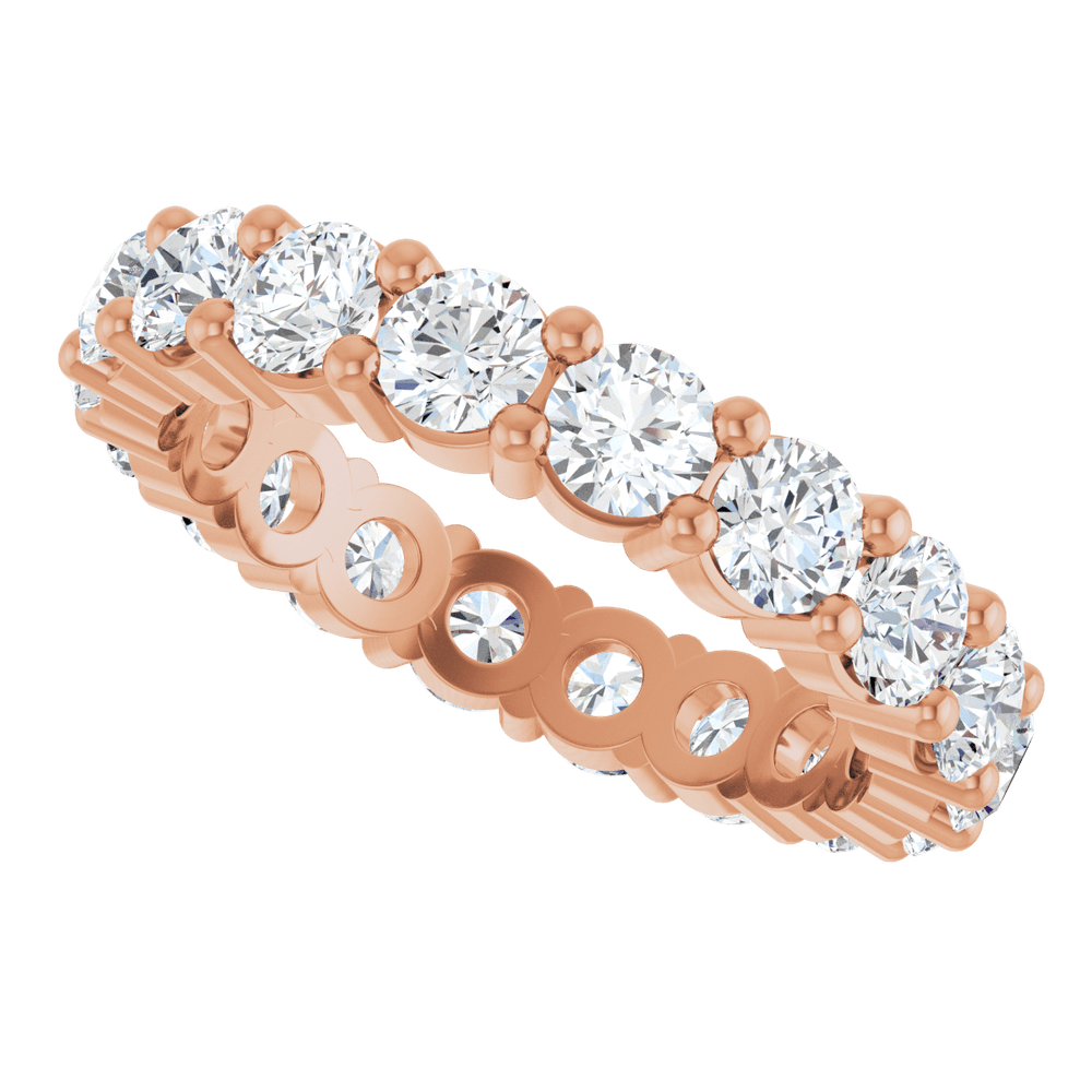 Melden Eva 10K Rose Gold 3.5mm Eternity Band 3 1/4 CTW Lab-Grown Diamond