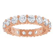 Melden Eva 10K Rose Gold 3.5mm Eternity Band 3 1/4 CTW Lab-Grown Diamond