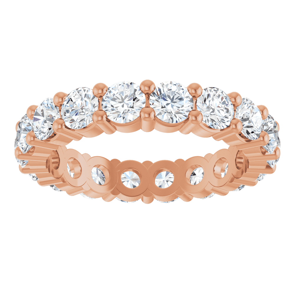 Melden Eva 10K Rose Gold 3.5mm Eternity Band 3 1/4 CTW Lab-Grown Diamond