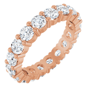 Melden Eva 10K Rose Gold 3.5mm Eternity Band 3 1/4 CTW Lab-Grown Diamond