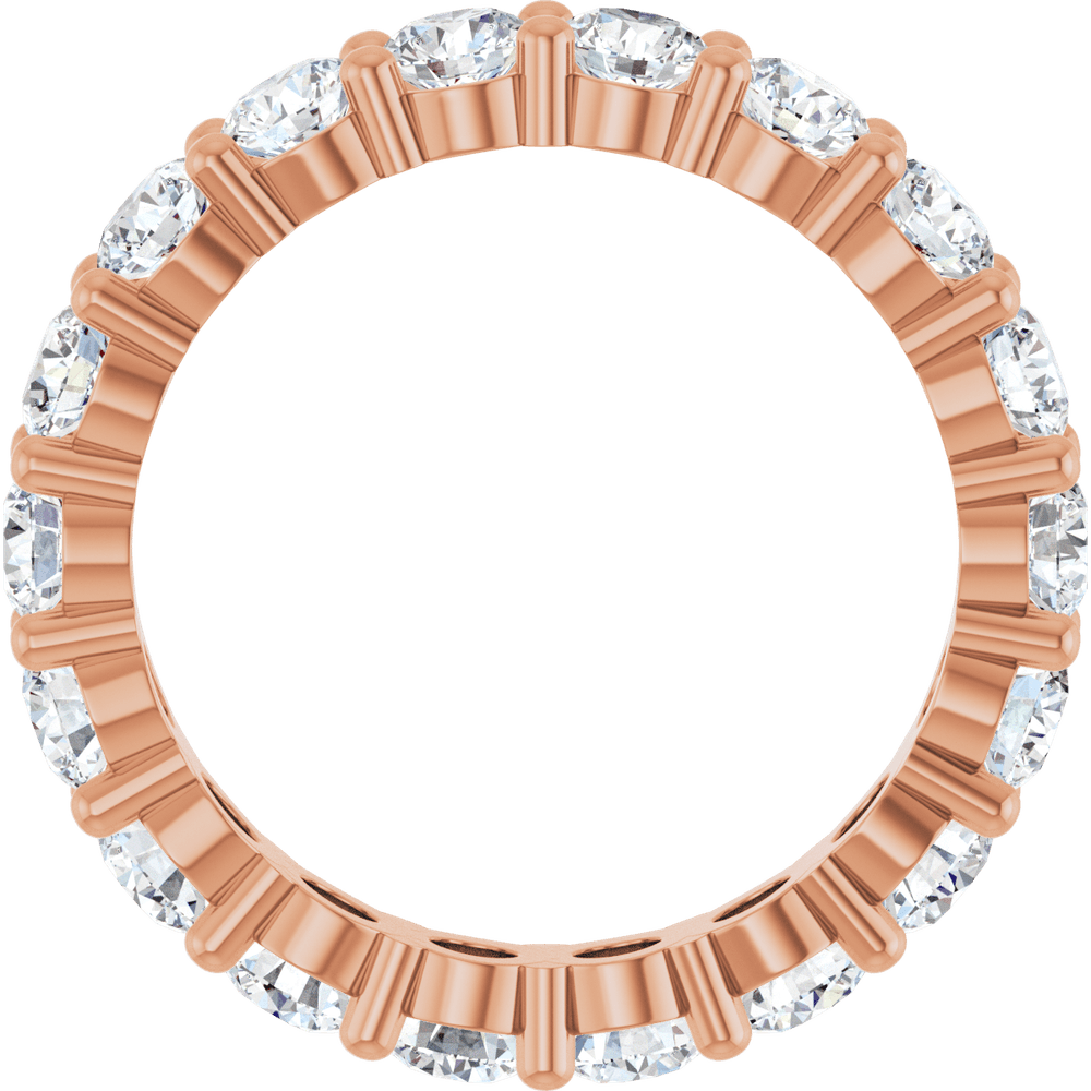 Melden Eva 10K Rose Gold 3.5mm Eternity Band 3 1/4 CTW Lab-Grown Diamond