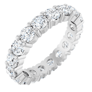 Melden Eva 14K White Gold 3.5mm Eternity Band 3 1/4 CTW Lab-Grown Diamond