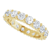 Melden Eva 14K Yellow Gold 3.5mm Eternity Band 3 1/4 CTW Lab-Grown Diamond