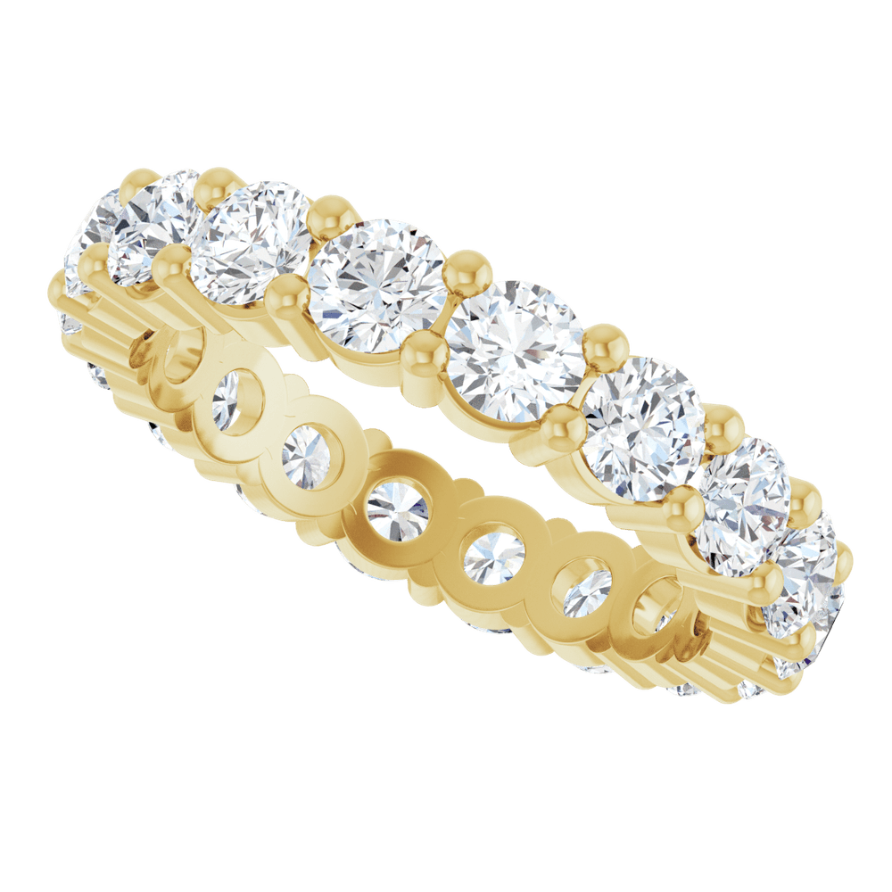 Melden Eva 14K Yellow Gold 3.5mm Eternity Band 3 1/4 CTW Lab-Grown Diamond