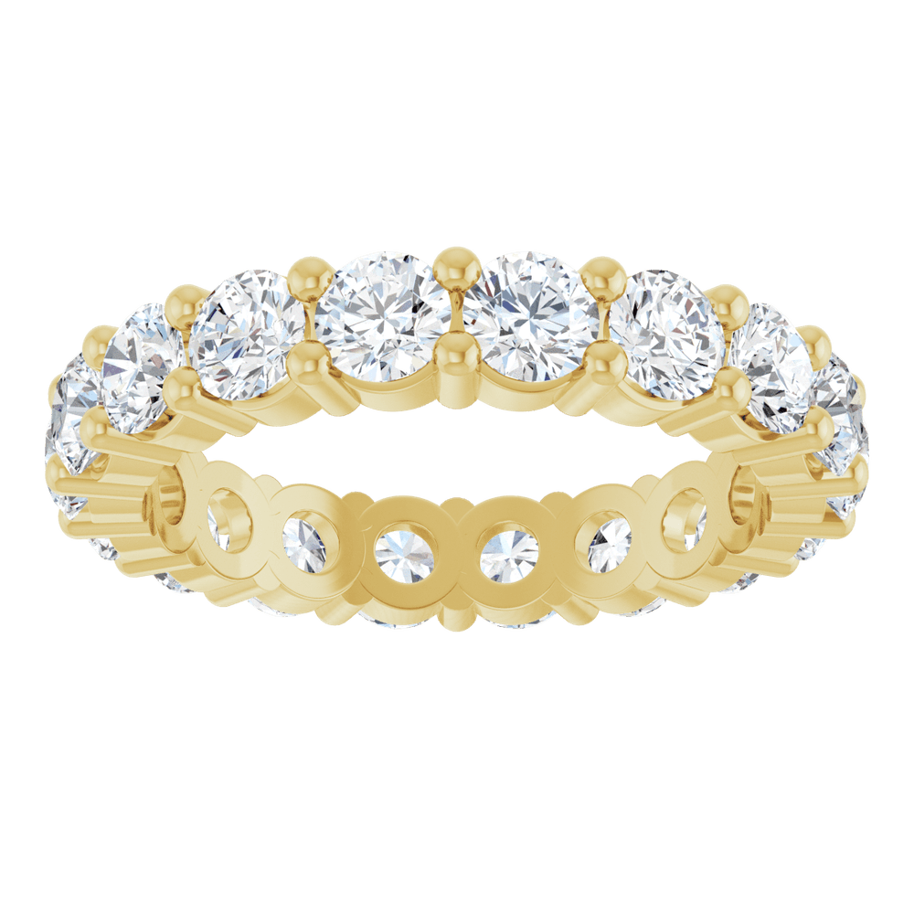 Melden Eva 14K Yellow Gold 3.5mm Eternity Band 3 1/4 CTW Lab-Grown Diamond