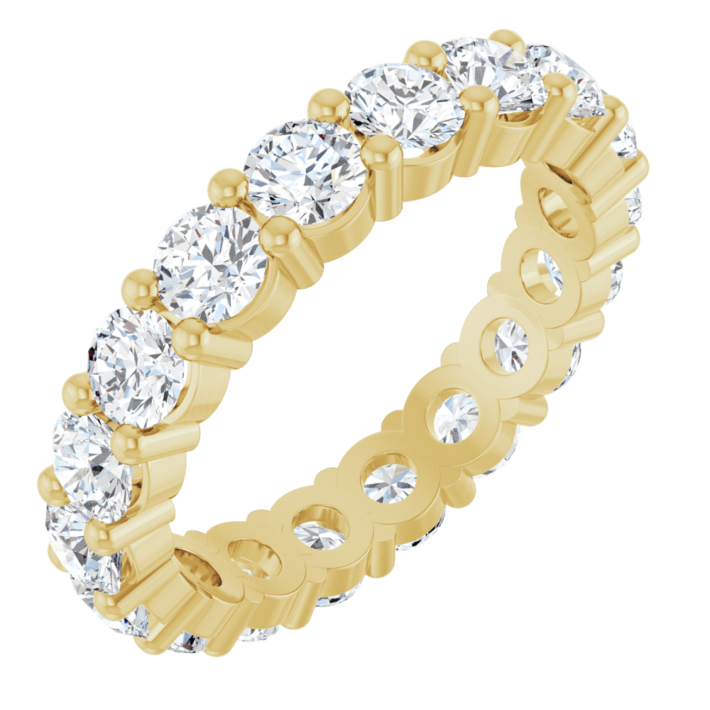 Melden Eva 14K Yellow Gold 3.5mm Eternity Band 3 1/4 CTW Lab-Grown Diamond