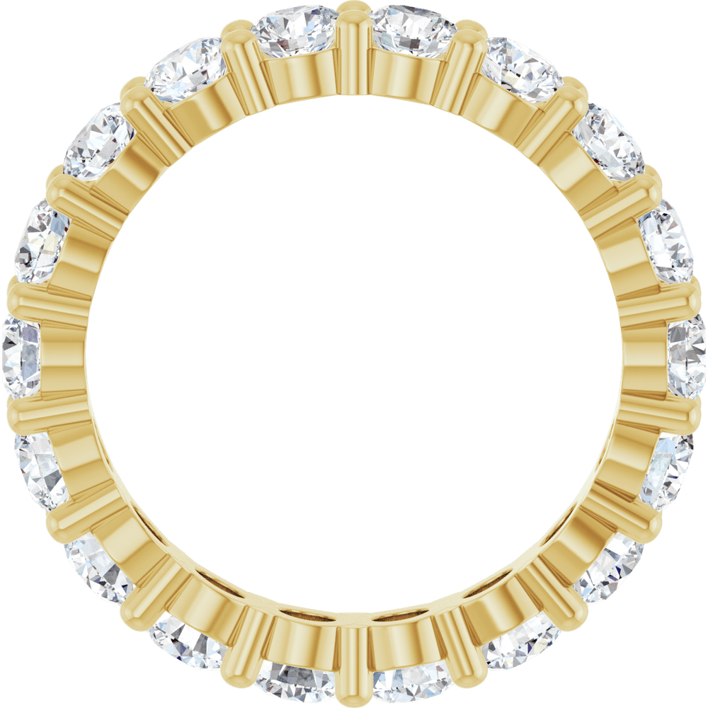 Melden Eva 14K Yellow Gold 3.5mm Eternity Band 3 1/4 CTW Lab-Grown Diamond