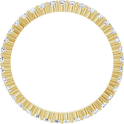 Melden Eva 10K Yellow Gold 1.5mm Eternity Band 1/2 CTW Lab-Grown Diamond