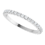 Melden Eva 14K White Gold 1.5mm Eternity Band 1/2 CTW Lab-Grown Diamond