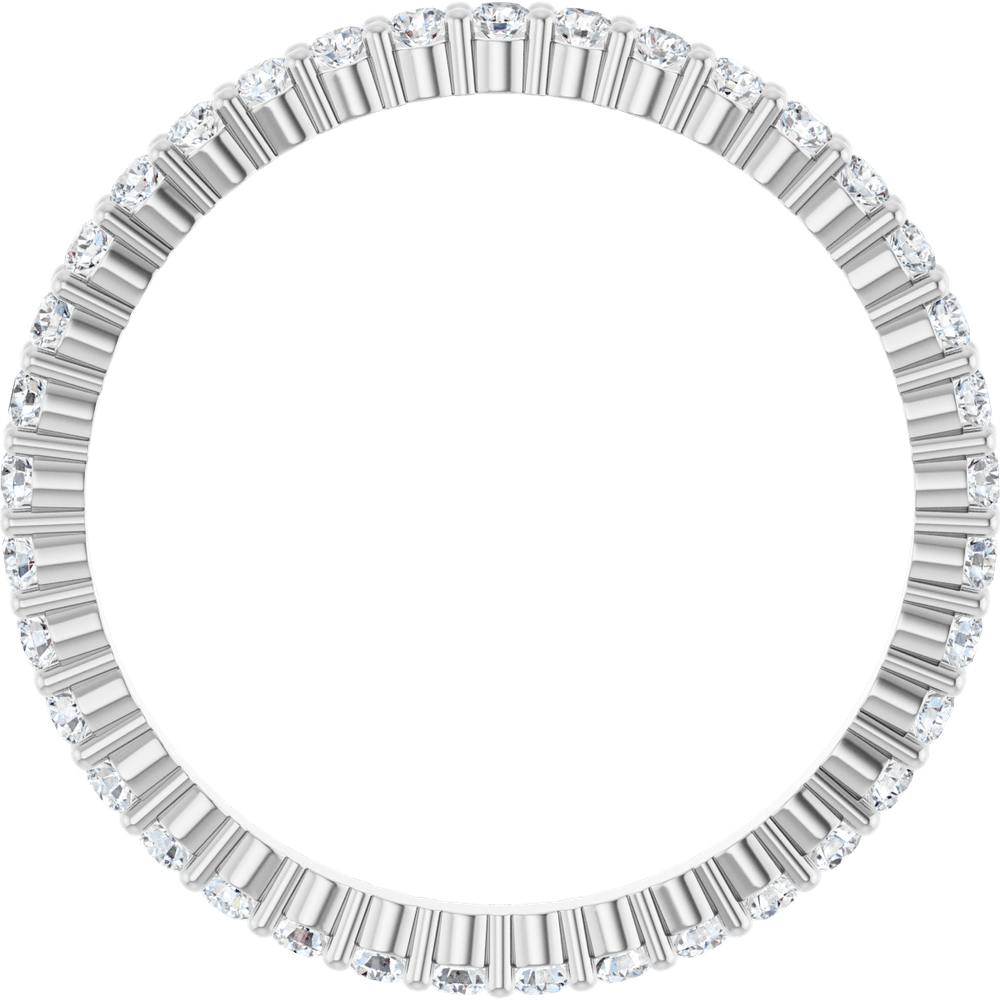 Melden Eva 14K White Gold 1.5mm Eternity Band 1/2 CTW Lab-Grown Diamond