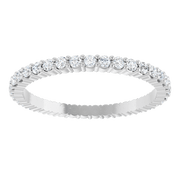 Melden Eva 14K White Gold 1.5mm Eternity Band 1/2 CTW Lab-Grown Diamond