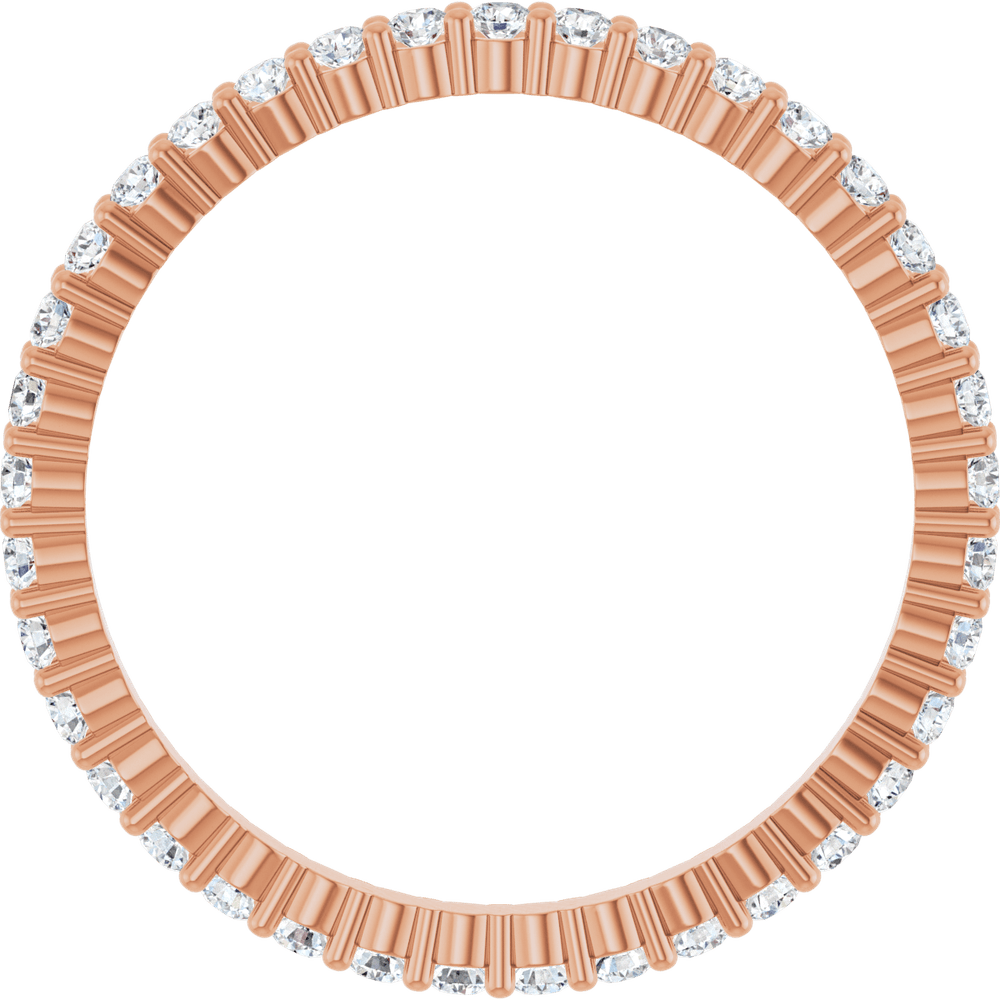 Melden Eva 14K Rose Gold 1.5mm Eternity Band 1/2 CTW Lab-Grown Diamond