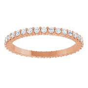 Melden Eva 14K Rose Gold 1.5mm Eternity Band 1/2 CTW Lab-Grown Diamond