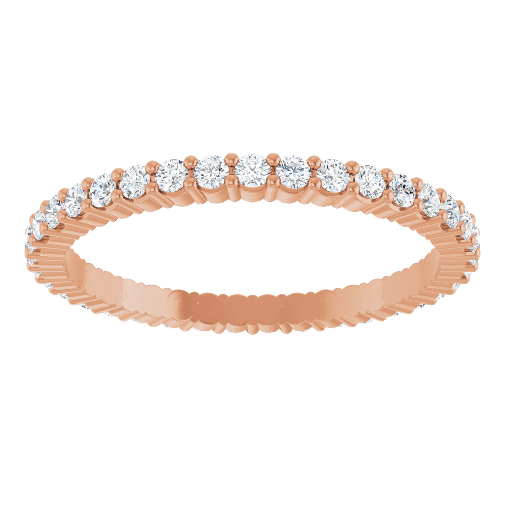 Melden Eva 14K Rose Gold 1.5mm Eternity Band 1/2 CTW Lab-Grown Diamond