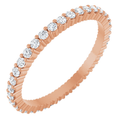 Melden Eva 14K Rose Gold 1.5mm Eternity Band 1/2 CTW Lab-Grown Diamond