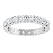 Melden Eva 3mm 2 CTW lab-grown diamond eternity band in 14K White Gold