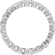Melden Eva 3mm 2 CTW lab-grown diamond eternity band in 14K White Gold