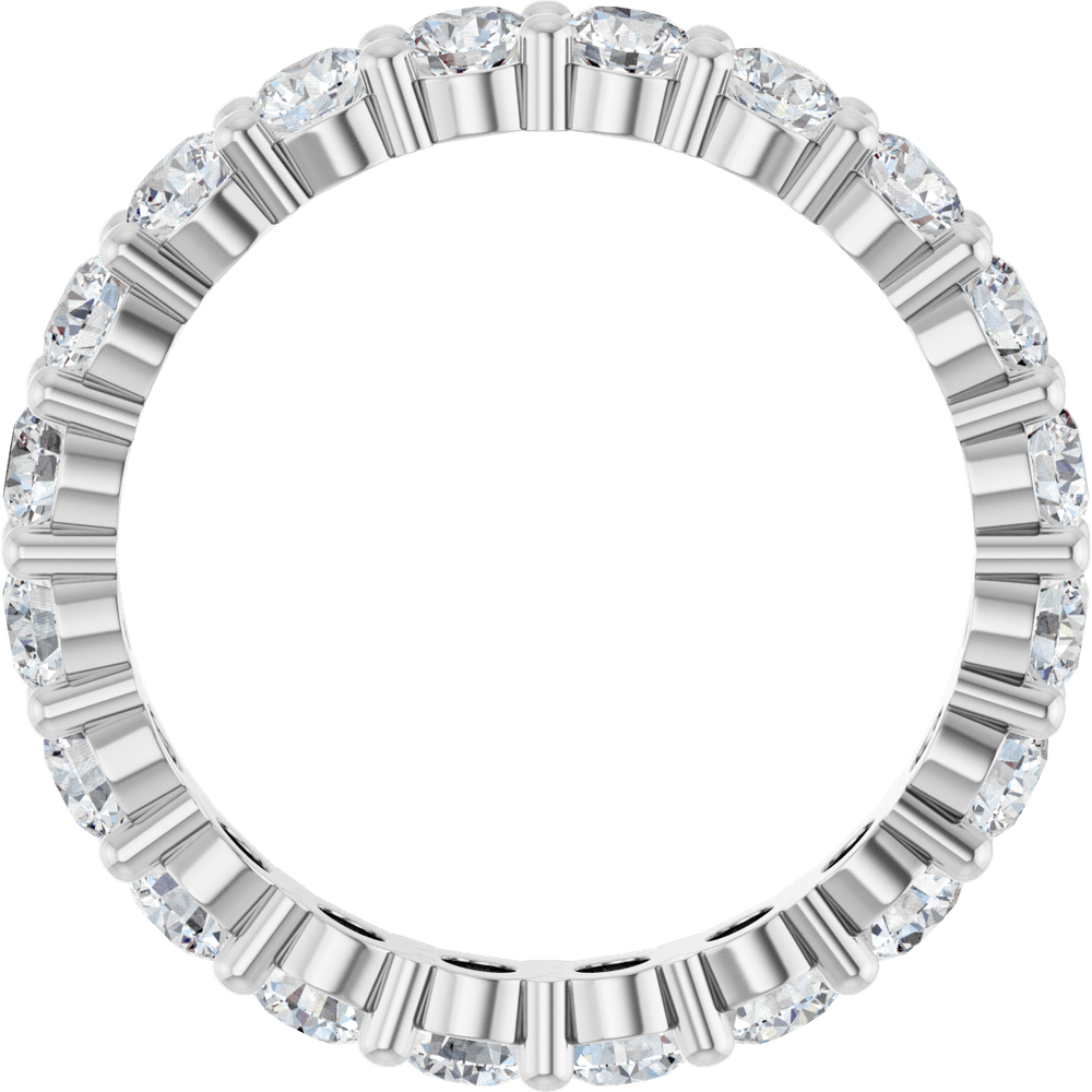 Melden Eva 3mm 2 CTW lab-grown diamond eternity band in 14K White Gold