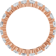 Melden Eva 10K Rose Gold 3mm Eternity Band 1 3/4 CTW Lab-Grown Diamond