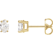 Melden Aly oval lab-grown diamond stud earrings in Gold
