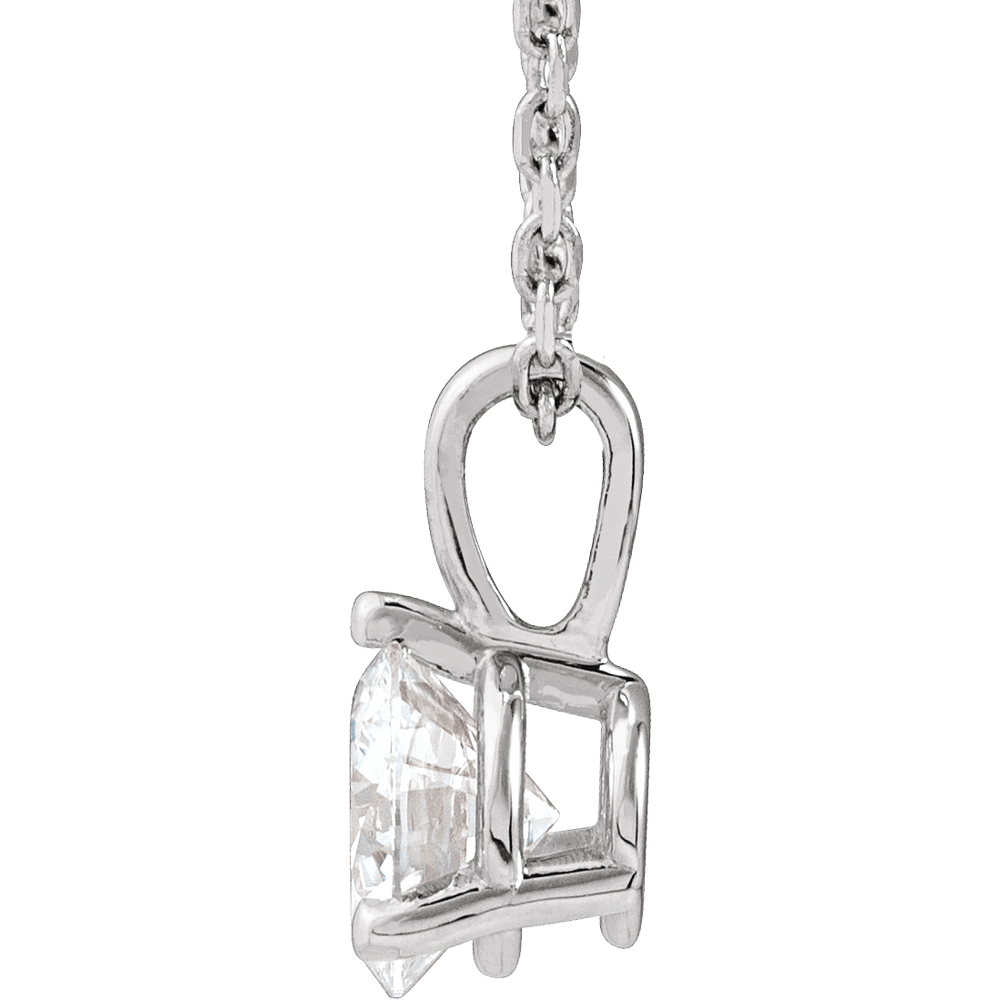 Melden Eda White Gold Diamond Necklace & Pendant