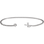 Melden 14k White Gold Tennis Bracelet 1ct Total Diamond