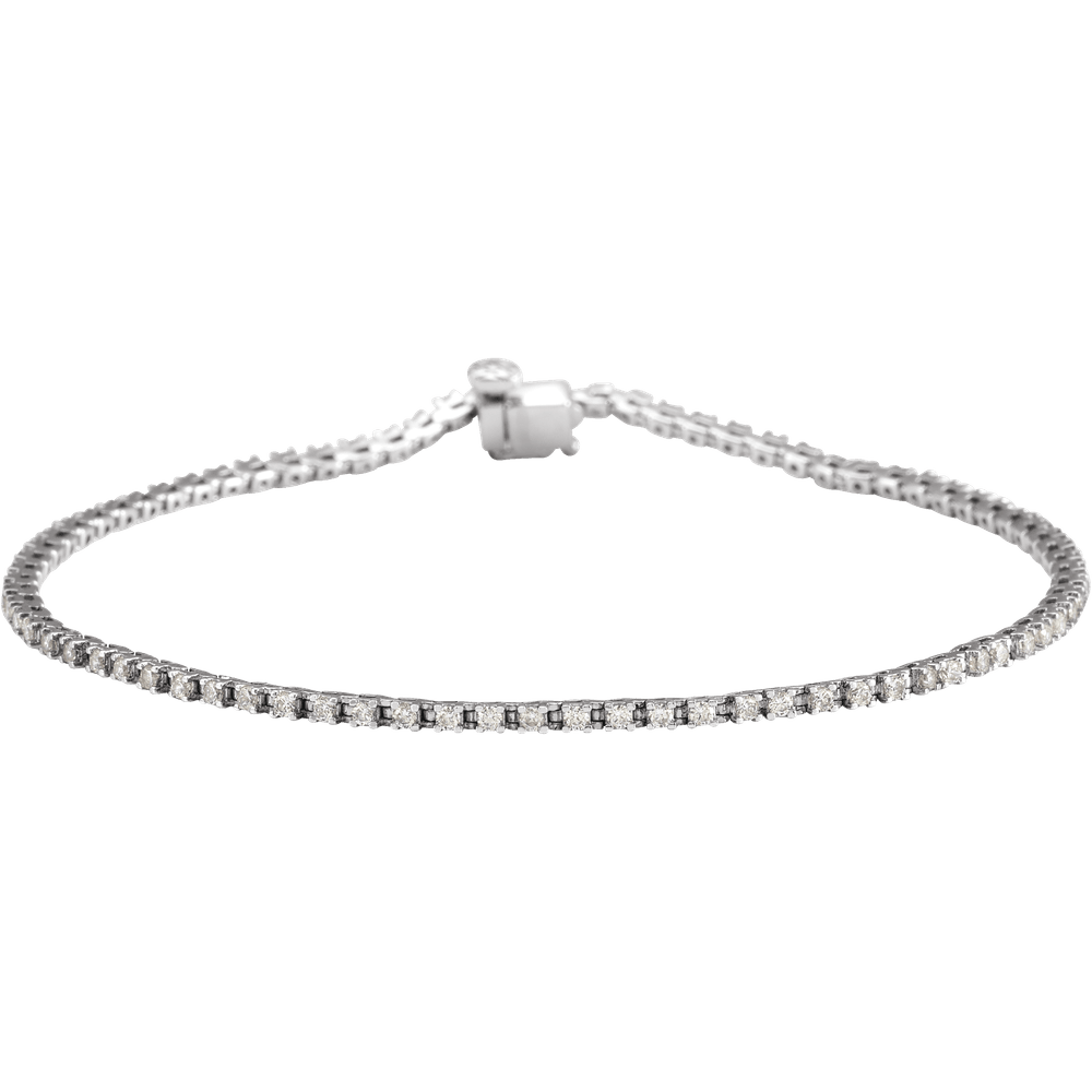 Melden 14k White Gold Tennis Bracelet 1ct Total Diamond